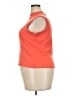 Lands' End 100% Baumwolle Orange Short Sleeve Turtleneck Size 18 - 20 - photo 5
