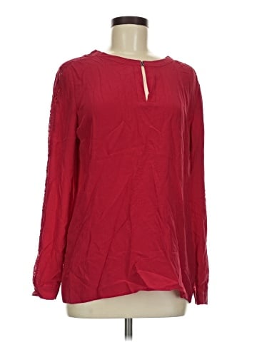 Antonio Melani Long Sleeve Silk Top (view 1)