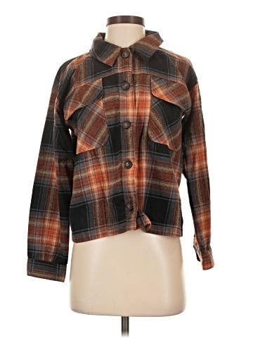 Democracy Long Sleeve Button-Down Shirt (view 1)