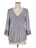 Fred David Gray 3/4 Sleeve Blouse Size M - photo 1