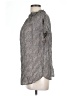 Amour Vert 100% Polyester Gray Short Sleeve Blouse Size L - photo 5