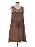 C. Luce 100% Polyester Brown Casual Dress Size M - photo 1