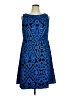 DressBarn Paisley Blue Cocktail Dress Size 14 - photo 1
