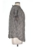Amour Vert 100% Polyester Gray Short Sleeve Blouse Size L - photo 4