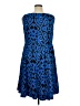 DressBarn Paisley Blue Cocktail Dress Size 14 - photo 2