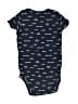 Carter's 100% Cotton Print Black Short Sleeve Onesie 6-9 MO / 9 MO - photo 2