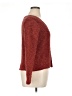 Eileen Fisher Tweed Red Pullover Sweater Size XL - photo 4
