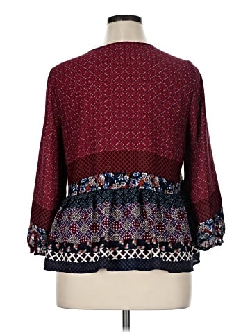 Lily White 3/4 Sleeve Blouse (view 2)