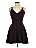 Speechless Solid Burgundy Cocktail Dress Size 7 - photo 1