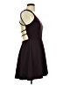 Speechless Solid Burgundy Cocktail Dress Size 7 - photo 4
