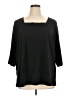 Catherines Black 3/4 Sleeve Top Size 0X - photo 1