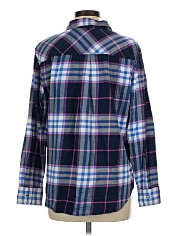 Ann Taylor LOFT Long Sleeve Button-Down Shirt (view 2)