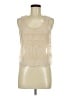 Express 100% Polyester Ivory Sleeveless Blouse Size M - photo 1