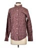 L.L.Bean 100% Cotton Print Burgundy Long Sleeve Button-Down Shirt Size S - photo 1