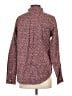 L.L.Bean 100% Cotton Print Burgundy Long Sleeve Button-Down Shirt Size S - photo 2