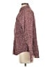 L.L.Bean 100% Cotton Print Burgundy Long Sleeve Button-Down Shirt Size S - photo 5