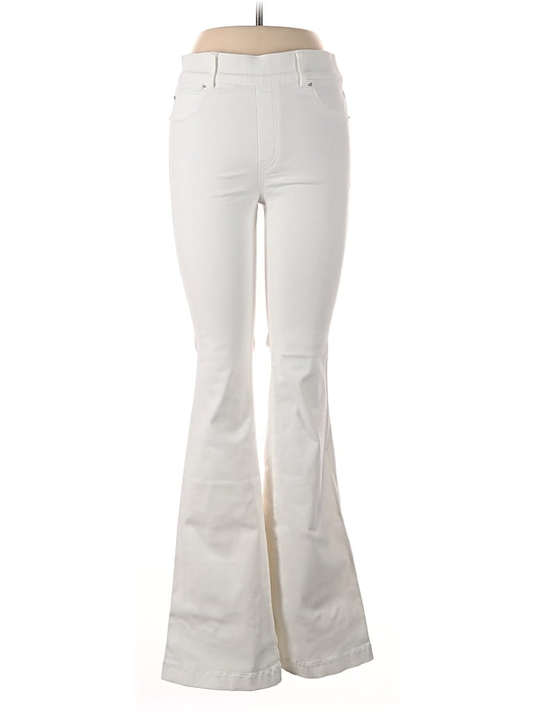 Pre-owned Spanx Jeans In Ivory