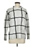 RACHEL Rachel Roy Checkered-gingham Ivory Silver Pullover Sweater Size M - photo 1