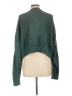 Gap 100% Cotton Solid Green Pullover Sweater Size L - photo 2