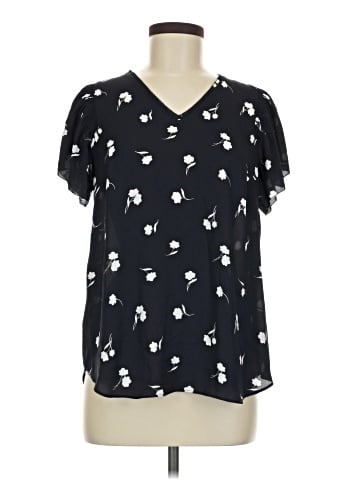 Ann Taylor Short Sleeve Blouse (view 1)