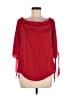 Apt. 9 100% Polyester Red 3/4 Sleeve Blouse Size M - photo 1