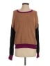 Express Color Block Brown Pullover Sweater Size S - photo 1
