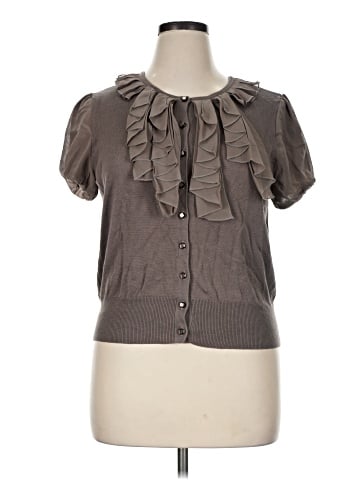 New York & Company Short Sleeve Blouse (view 1)