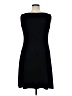 Connected Apparel Solid Black Casual Dress Size 14 - photo 2