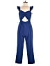 Lovers + Friends Solid Blue Jumpsuit Size M - photo 1