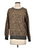 Splendid Animal Print Brown Pullover Sweater Size S - photo 1
