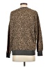Splendid Animal Print Brown Pullover Sweater Size S - photo 2