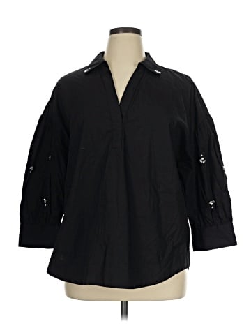 Crown & Ivy 3/4 Sleeve Button-Down Shirt (view 1)