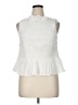 Free Assembly 100% Cotton White Sleeveless Blouse Size XL - photo 1