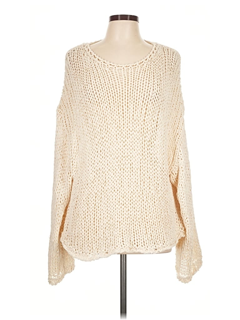 Pre-owned Massimo Dutti Pullover Sweater In Ivory