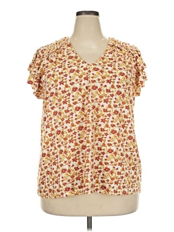 Rose + Olive Short Sleeve Henley (view 1)