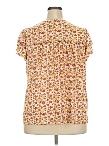 Rose + Olive Short Sleeve Henley (view 2)
