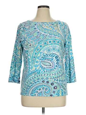 Talbots 3/4 Sleeve T-Shirt (view 1)