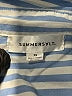 Summersalt Stripes Blue Long Sleeve Button-Down Shirt Size XS - photo 7