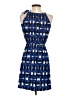 Old Navy Argyle Blue Casual Dress Size S (petite) - photo 2