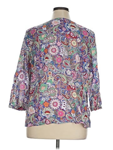 Talbots 3/4 Sleeve Blouse (view 2)