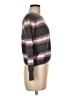 Pink Rose Stripes Gray Pullover Sweater Size M - photo 4