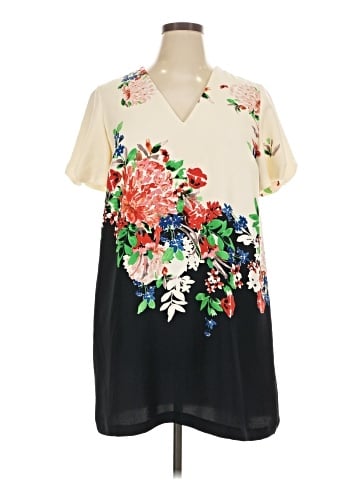 Zara Basic Short Sleeve Blouse (view 1)