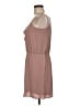 Collective Concepts 100% Polyester Solid Tan Casual Dress Size M - photo 5