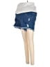 Maacie Color Block Blue Denim Shorts Size S - photo 1