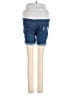 Maacie Color Block Blue Denim Shorts Size S - photo 2