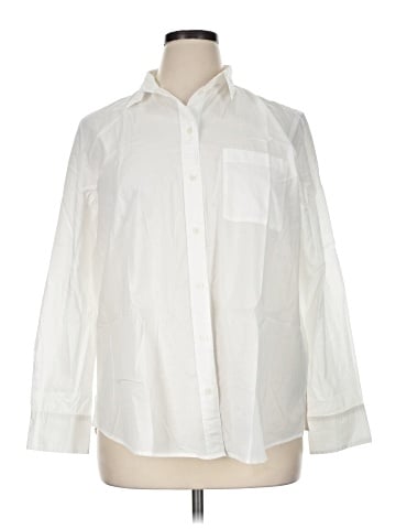 J.Crew Factory Store Long Sleeve Button-Down Shirt (view 1)