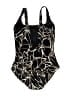 Gottex Graphic Black One Piece Swimsuit Size 14 - photo 2