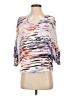 Jennifer Lopez 100% Polyester Silver 3/4 Sleeve Top Size XS - photo 1