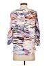 Jennifer Lopez 100% Polyester Silver 3/4 Sleeve Top Size XS - photo 2