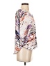 Jennifer Lopez 100% Polyester Silver 3/4 Sleeve Top Size XS - photo 4
